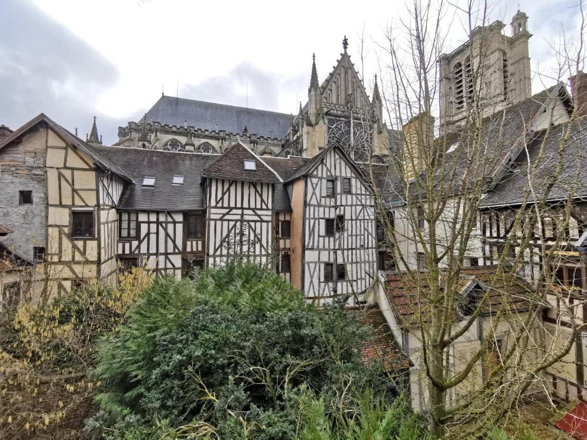 Les Cieux De La Cathedrale - Calme - Jardin - Wifi Apartment Troyes Ngoại thất bức ảnh